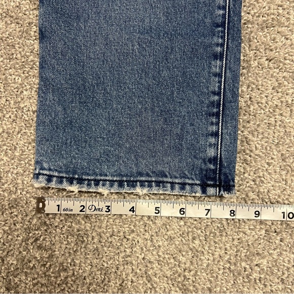 Good American Jeans Womens 12 31 Blue Good Icon Straight Leg High Rise Denim - Picture 3 of 8